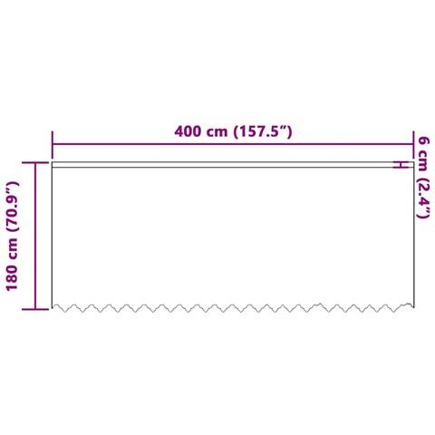 Tende con tende Bianco 400 x 180 cm Poliestere - Foto 8