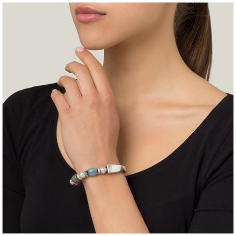 Bracciale In Argento Multicolore - Basic1 Silver - Foto 2