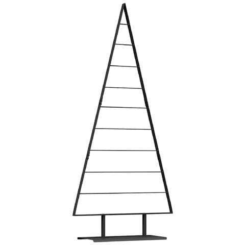 Albero di Natale in metallo con supporto Nero 210 cm Acciaio - Foto 1