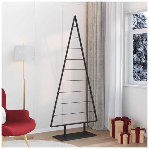 Albero di Natale in metallo con supporto Nero 210 cm Acciaio - Foto 2