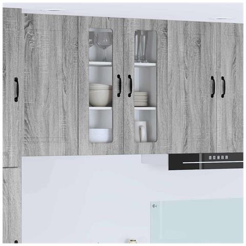 Pensile cucina Grigio Sonoma 60 x 31 x 80 cm Legno multistrato - Foto 2