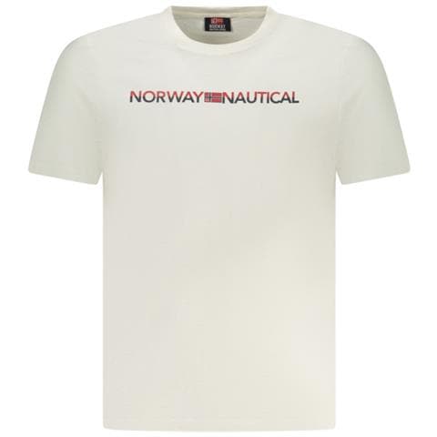 MAGLIETTA DA UOMO A MANICHE CORTE NORVEGIA 1963 BIANCA - Colore: Bianco, Taglia: 2XL - Foto 1