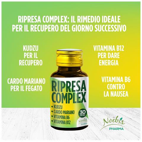 Ripresa Complex 30 Capsule - Kudzu, Cardo Mariano, Vitamina B6 e B12 - Vitalità, Recupero Quotidiano e Metabolismo Energetico - Foto 5