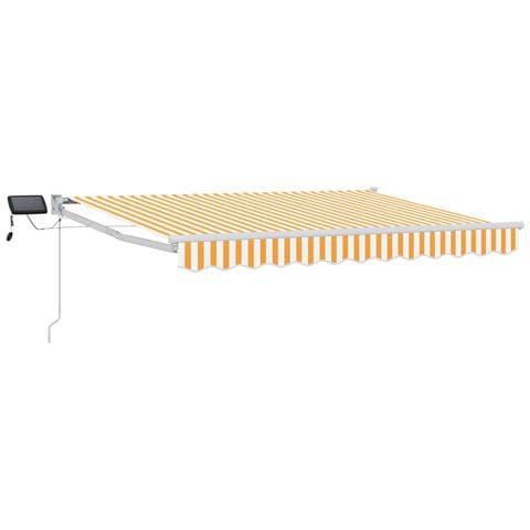 Tenda retrattile manuale con LED Giallo e Bianco 3 x 2,5 m - Foto 1