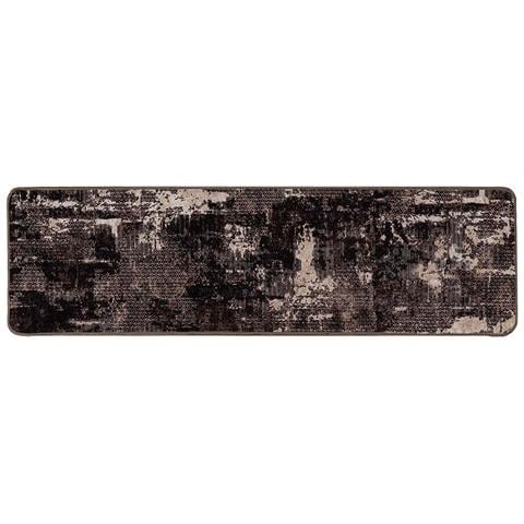 Runner Tappeto MARSA Nero 50 x 200 cm Poliestere e PVC - Foto 1
