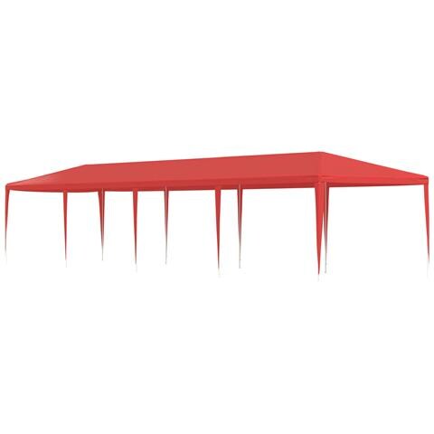 Tenda Party Rosso 1200 x 300 x 255 cm PE e Acciaio - Foto 1