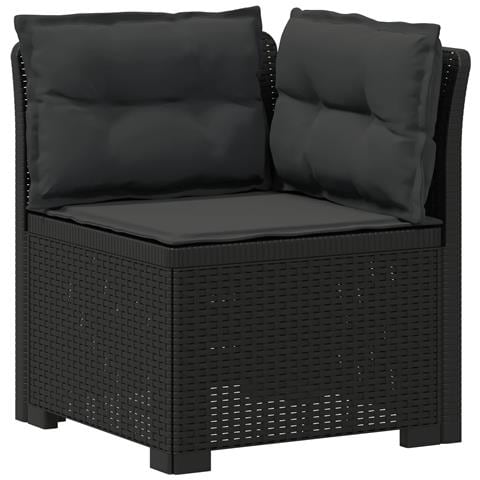 Divano da Giardino a 1 Posto con Cuscini Aspetto Rattan PP - Foto 1