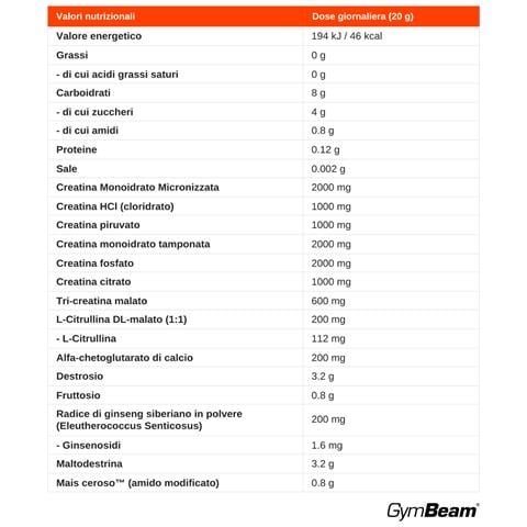 Creatina Crea7in multicomponente con L-citrullina T? Freddo alla Pesca 300 g - Foto 2
