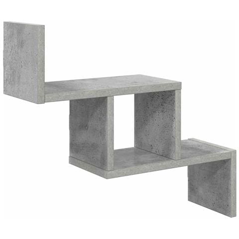 Scaffale da parete Grigio Cemento 48 x 15 x 42 cm - Foto 1