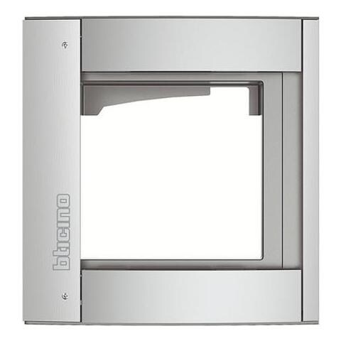 Telaio Supporto Con Cornice 1 Modulo Sfera New Finitura Allmetal - Foto 2