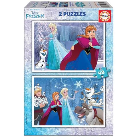 La Regina Della Neve - 2 Puzzle 48 Pezzi - Foto 1