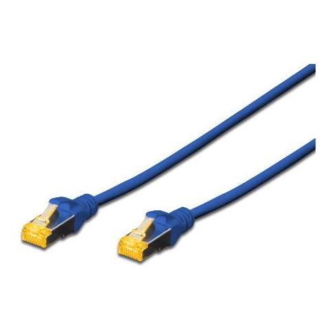 Cavo di Rete Patch Cat 6A S / FTP 0.25 Mt Connettore Rj45 Blu - Foto 1