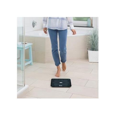 Bs 450 Bilancia Pesapersone Elettronica Rettangolo Nero - Foto 1