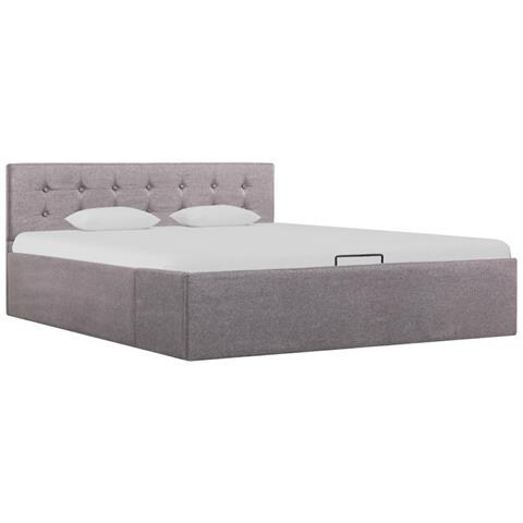 Giroletto Con Contenitore Grigio Talpa In Tessuto 140x200 Cm - Foto 1