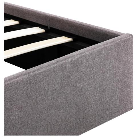 Giroletto Con Contenitore Grigio Talpa In Tessuto 140x200 Cm - Foto 10