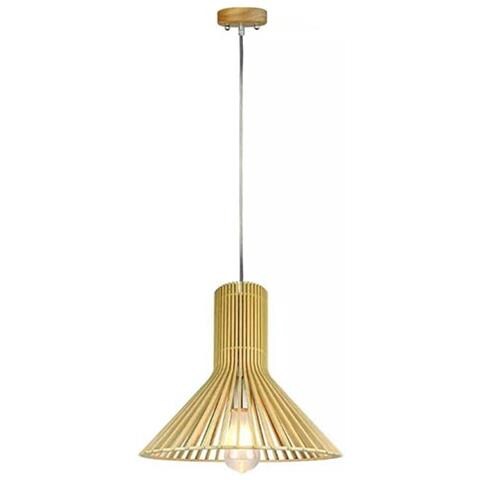 V-tac Vt-3350 Lampadario Portalampada 1mt E27 In Vero Legno ?350mm Con Cavo In Gomma - Sku 40511 - Foto 1