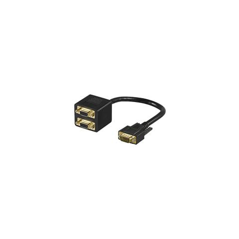 1 x SVGA / 2 x SVGA SVGA 2x SVGA Nero cavo di interfaccia e adattatore - Foto 1
