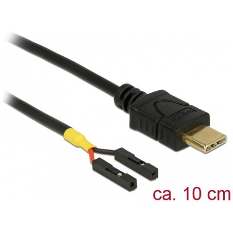 85394 USB tipo-C 2 x pin header Nero cavo di interfaccia e adattatore - Foto 1