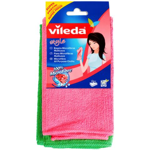 Set Di 2 Panni In Microfibra Colorati Multiuso - Foto 1