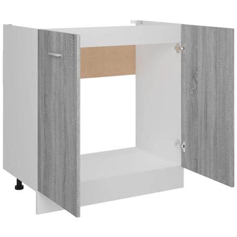 Mobiletto “Lyon” Grigio Sonoma 80x46x81,5 cm - Foto 2