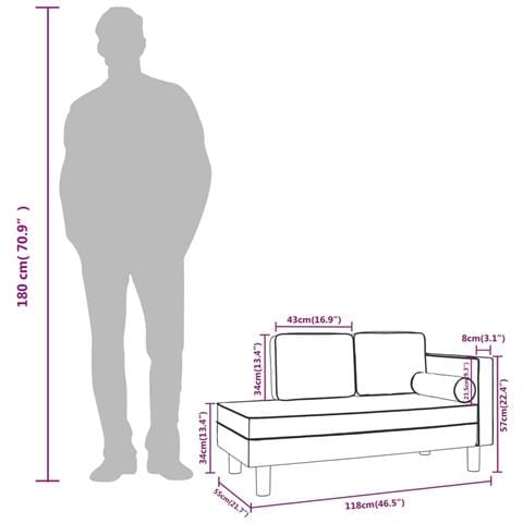 Sdraio con Cuscini e Capezzale Verde Scuro in Velluto - Foto 2