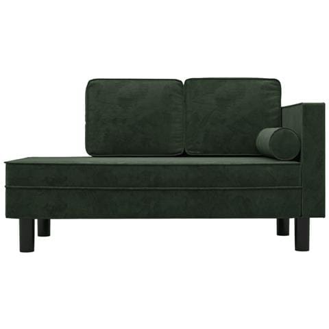 Sdraio con Cuscini e Capezzale Verde Scuro in Velluto - Foto 8