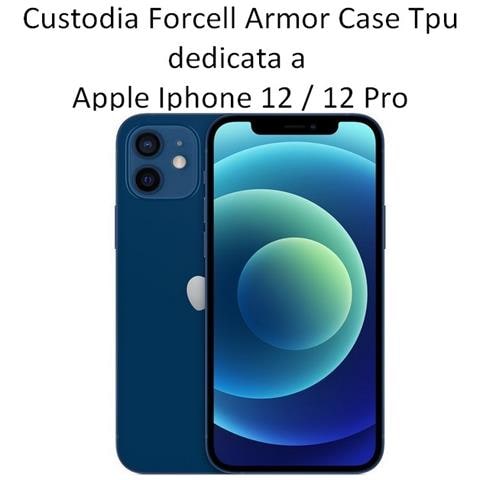 Custodia Armor Case Tpu Cover Per Apple Iphone 12 - 12 Pro Black - Foto 2