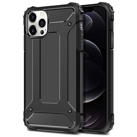 Custodia Armor Case Tpu Cover Per Apple Iphone 12 - 12 Pro Black - Foto 1