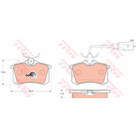 Pattini Freno Volkswagen Sharan /galaxy /alhambra 2 Gdb1415 - Foto 1
