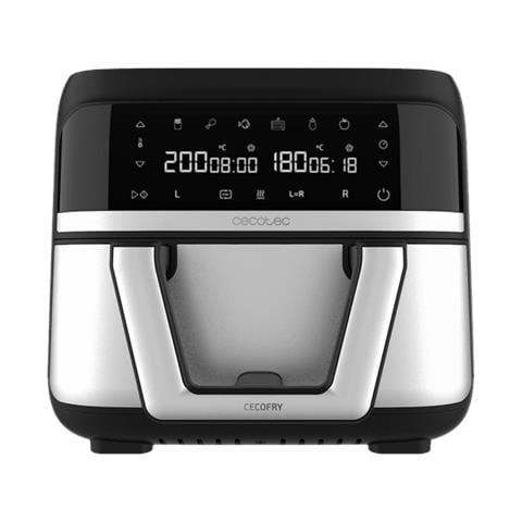 Friggitrice ad Aria Cecofry Dual 9000 04996 Capacità 9 Litri 2850 Watt Colore Nero / Acciaio Inossidabile - Foto 1