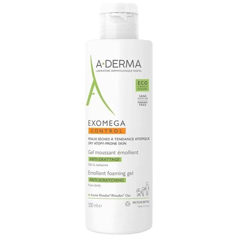 , Exomega Control, Emolliente, Gel Detergente, Per Viso E Corpo, 500 Ml - Foto 3