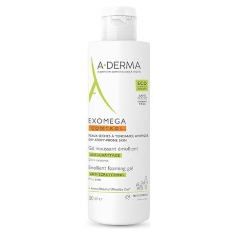 , Exomega Control, Emolliente, Gel Detergente, Per Viso E Corpo, 500 Ml - Foto 2