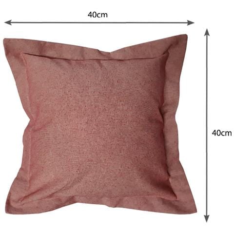 Federa Per Cuscino Arredo Casa Chiusura Zip Fodera Tinto Filo Tinta Unita Sv 40x40 Bordeaux - Foto 5