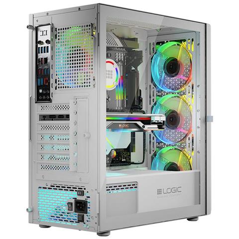 Case Computer Desktop Atx Aramis Argb Bianco - Foto 7