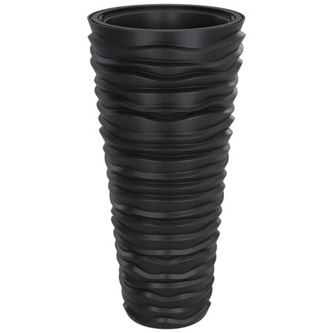 Fioriera Con Interno Rimovibile Antracite 18/45 L Pp Scanalato - Foto 2