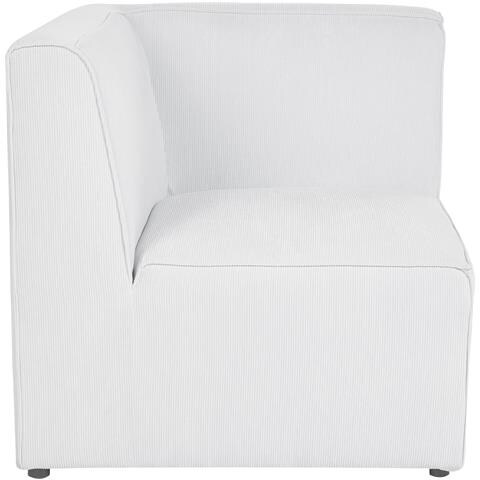 Divano Modulare 2 Posti Lemvig Velluto A Coste Bianco Sporco - Foto 2