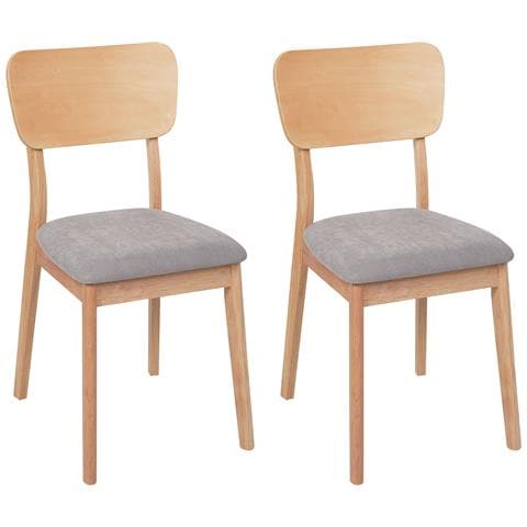 Sedia Da Pranzo Legno Chiaro Minier - Foto 2