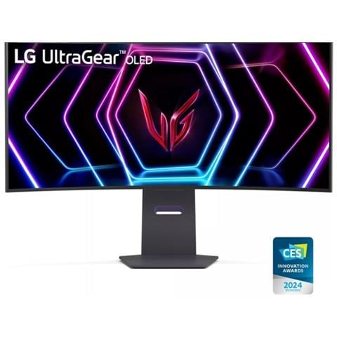 Monitor da Gioco 39" OLED VA Curvo 39GS95QE-B 3440 x 1440 Wide Quad HD Tempo di Risposta 0.03 ms Frequenza di Aggiornamento 240 (Hz). - Foto 1