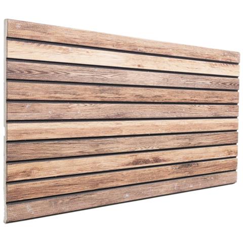 Pannelli Murali 3D 5 pz Marrone Chiaro 100x50 cm EPS - Foto 3