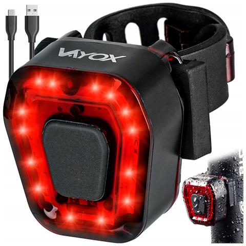 Lampada Da Bicicletta Rossa Con Batteria Integrata Va0048 - Foto 1