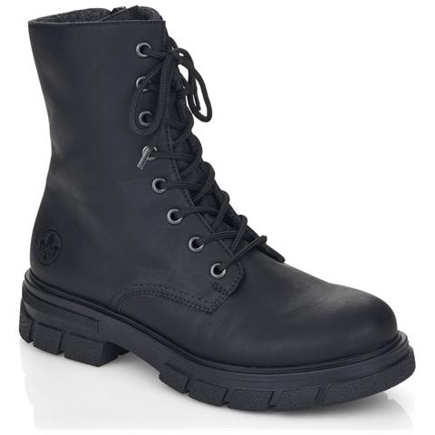 Black Casual Closed Booties Stivaletti Sintetico E Tessile Scarpe Donna Nero Eu 37, Z9120-00 - Foto 1