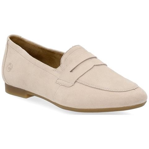 Beige Casual Closed Loafers Mocassino Pelle Scamosciata /nabuk Scarpe Donna Beige Eu 39, D0k02-61 - Foto 1
