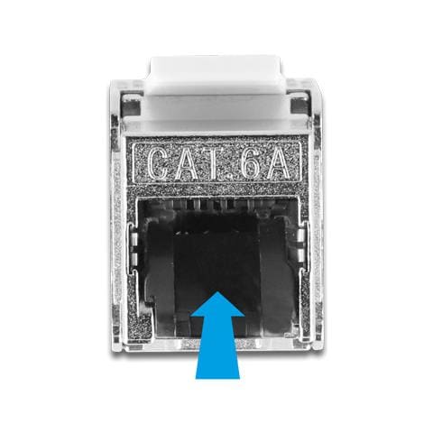 Cavo RJ45 maschio a modulo Keystone RJ45 femmina Cat. 6A 5 m nero - Foto 3