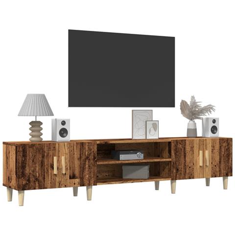 Mobile Porta Tv Legno Antico 180x31,5x40cm In Legno Multistrato - Foto 3