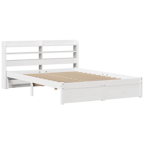 Giroletto Con Testiera Senza Materasso Bianco 140x190 Cm - Foto 3