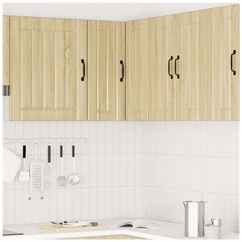 Pensile Da Cucina Ad Angolo Lucca Rovere Sonoma In Truciolato - Foto 3