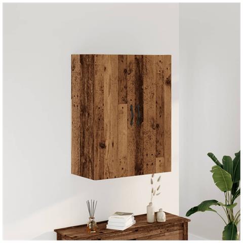 Mobile A Parete Legno Antico 69,5x34x90 Cm In Truciolato - Foto 1