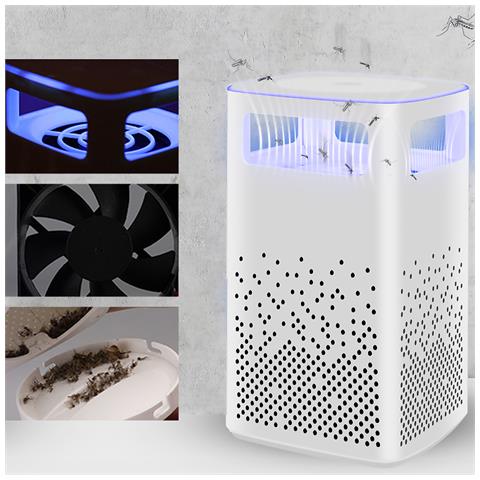 Trappola Per Zanzare Elettrica, Con Luce Led, Aspirapolvere E Serbatoio. - Foto 2