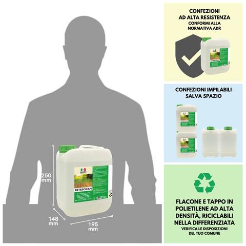 Deterclean 5ltx4pz - Detergente Per Pavimenti In Legno - Foto 5