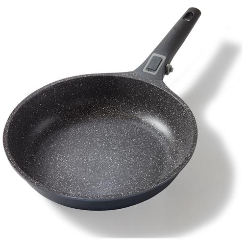 Padella Imagination Plus, Ø 28 Cm, Con Manico Di Sicurezza Rimovibile A 3 Livelli, Adatta All'induzione, In Alluminio Fuso, Rivestimento Antiaderente Con Particelle Di Vera Pietra, Grigio - Foto 1